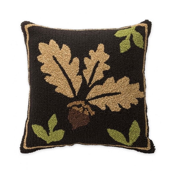 Plow & Hearth Indoor/Outdoor Woodland Throw Pillow with Acorn