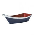 thumbnail image 1 of Plow & Hearth Large Handmade Painted Metal Boat Planter/Container, 1 of 4