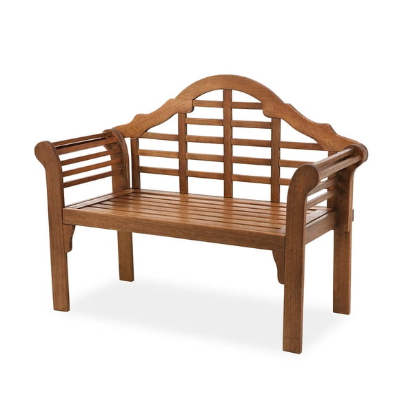 Plow & Hearth Lutyens Wood Garden Bench, in Natural