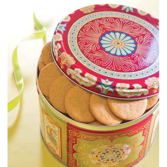 Plow & Hearth Nyakers Swedish Gingersnap Cookies In Gift Tin