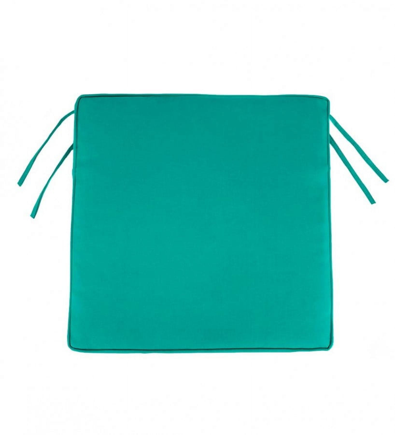 Plow & Hearth Outdoor Chair Cushions w/ Ties, 19 3/4" x 17 1/2" x 3