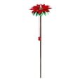 thumbnail image 1 of Plow & Hearth Outdoor Metal Flower Garden Tiki Torch with Snuffer - Red, 1 of 1