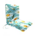 thumbnail image 1 of Plow & Hearth Polyester Classic Chair Cushion With Ties, Seat 19" x 17" x 2&frac12;"; Back 19" x 19" x 2&frac12;" - Daisy, 1 of 1