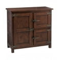thumbnail image 1 of Plow & Hearth Portland Ice Box Wood Console Table with Replica Hardware - Walnut, 1 of 4