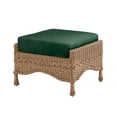 thumbnail image 1 of Plow & Hearth Prospect Hill Outdoor Wicker Deep Seating Ottoman with Cushion, 1 of 2