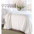 thumbnail image 1 of Plow & Hearth Queen Wedding Ring Tufted Chenille Bedspread White, 1 of 1