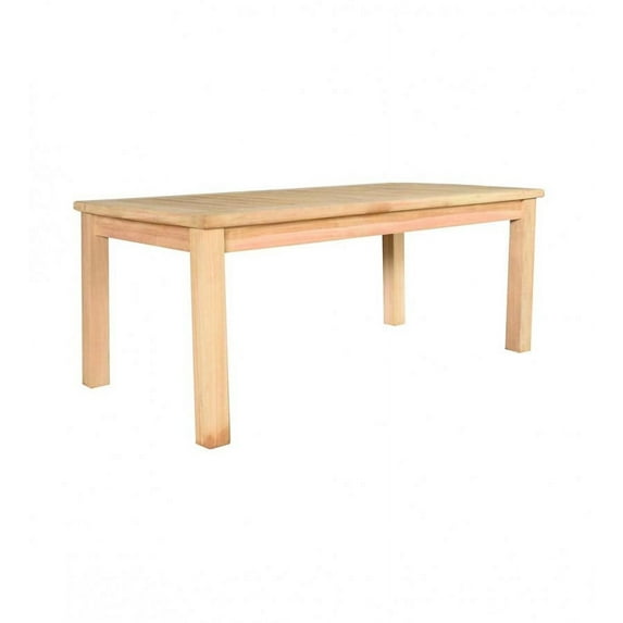 Plow & Hearth Rectangular Teak Coffee Table