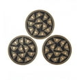 thumbnail image 1 of Plow & Hearth Recycled Rubber Stepping Stones, Set of 3 - Golden Bees, 1 of 1