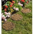 thumbnail image 1 of Plow & Hearth Recycled Rubber Stepping Stones, Set of 3 - Scroll, 1 of 1