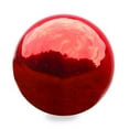 thumbnail image 1 of Plow & Hearth Stainless Steel Gazing Ball Red, 1 of 2
