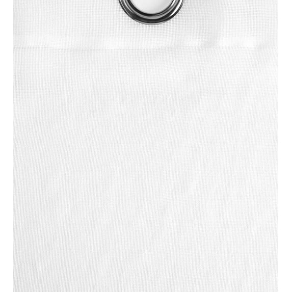 Plow & Hearth SunSpun Tab Top Outdoor Curtain, 54"W x 108"L White