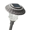 thumbnail image 1 of Plow & Hearth Super-Bright Solar LED Path Lights, Set of 4 - Pewter, 1 of 2