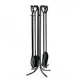 thumbnail image 1 of Plow & Hearth Tall Fireplace Tool Set - Black, 1 of 7