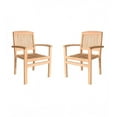 thumbnail image 1 of Plow & Hearth Teak Wood Chairs, Set of 2, 1 of 1