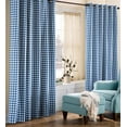 thumbnail image 1 of Plow & Hearth Thermalogicª Check Grommet-Top Curtain Pair, 54"L, 1 of 2