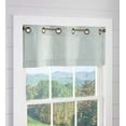 thumbnail image 1 of Plow & Hearth Thermalogic Insulated Ticking Stripe Grommet Top Valance, 40"W x 15"L Pine, 1 of 2