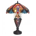thumbnail image 1 of Plow & Hearth Tiffany Style Stained Glass Table Lamp, 1 of 2
