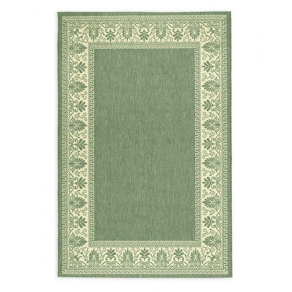 Plow & Hearth Veranda Border Indoor/Outdoor Rug, 2' x 3'7"