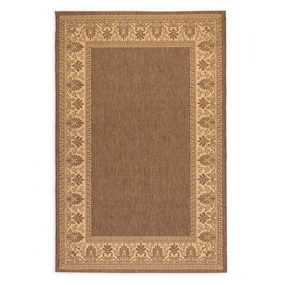 Plow & Hearth Veranda Border Indoor/Outdoor Rug, 2' x 3'7"