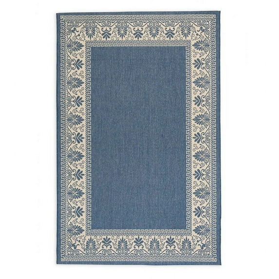 Plow & Hearth Veranda Border Indoor/Outdoor Rug, 2' x 3'7"