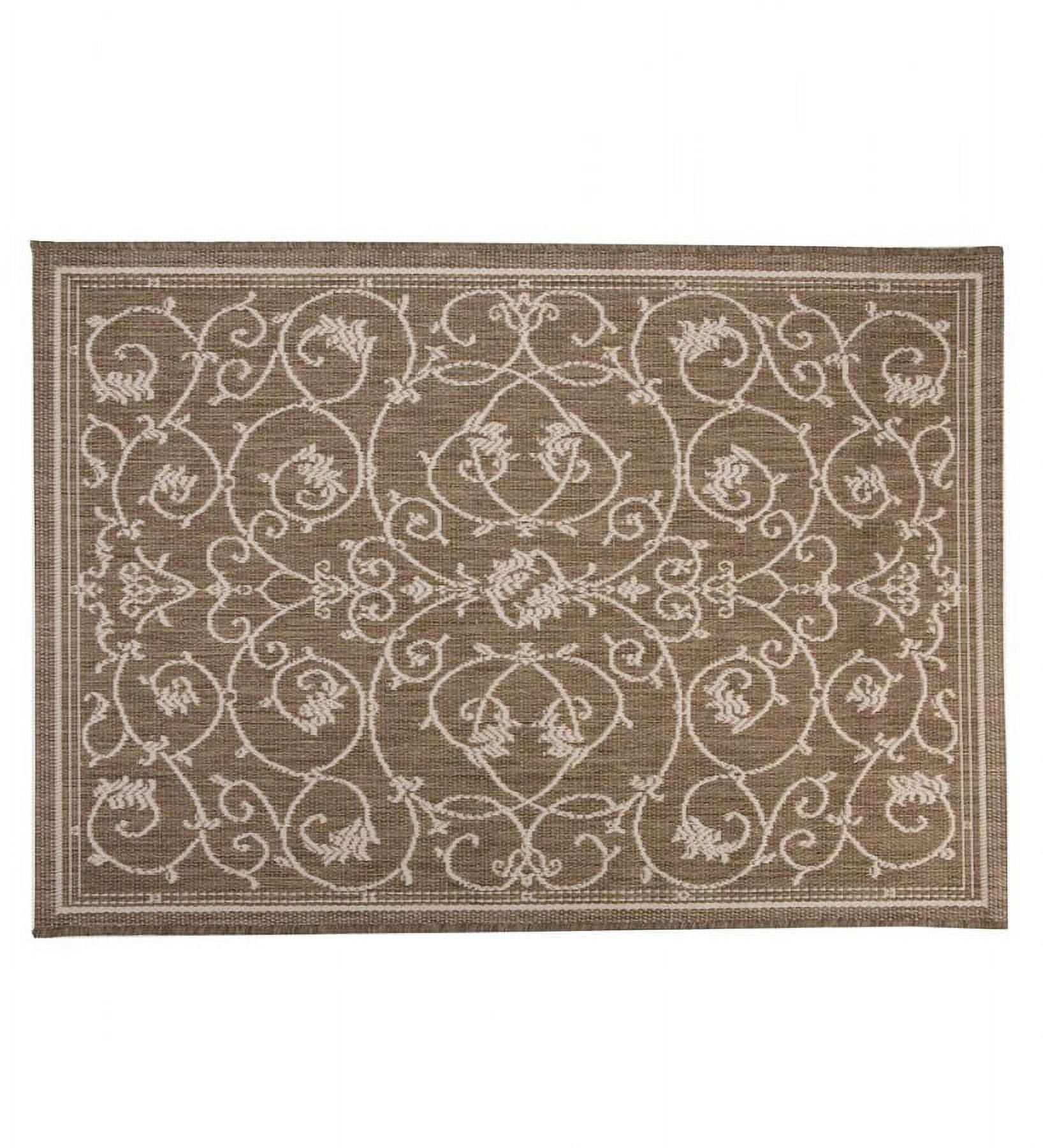 Plow & Hearth Veranda Scroll Indoor/Outdoor Rug, 3'9