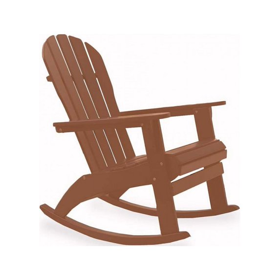 Plow & Hearth Wooden Adirondack Rocker - Natural