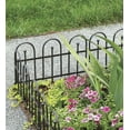 thumbnail image 1 of Plow & Hearth Wrought Iron Classic Garden Fence Edging, 1 of 9