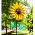 thumbnail image 1 of Plow & Hearth Yellow Sunflower Wind Spinner, 1 of 1