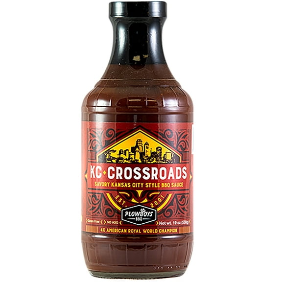 Plowboys 8024027 16 oz KC Crossroads BBQ Sauce