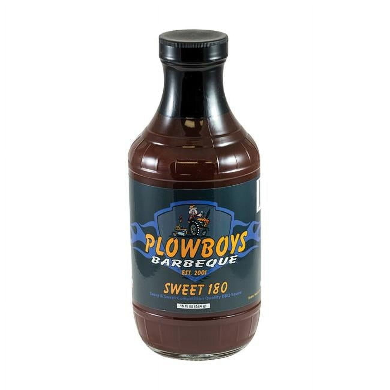 Plowboys Sweet 180 BBQ Sauce, 16 oz - Case of 6