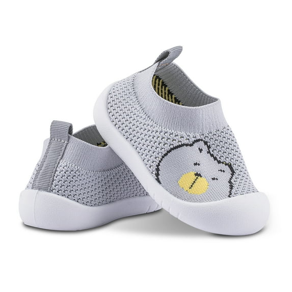 Pluatyep Baby Toddler Sock Shoes Non-Skid Slipper with Soft Sole Breathable Cotton Blend Walking Shoes for Infant Girls Boys
