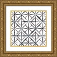 thumbnail image 1 of Pluch, Melissa 26x26 Gold Ornate Wood Framed with Double Matting Museum Art Print Titled - Shibori Global Pattern, 1 of 4