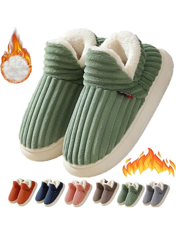 Cozy Stylish Slipper,Slipper Booties, Winter Fuzzy Warm Thick-Soled Plush House Cloud Slides Men Women