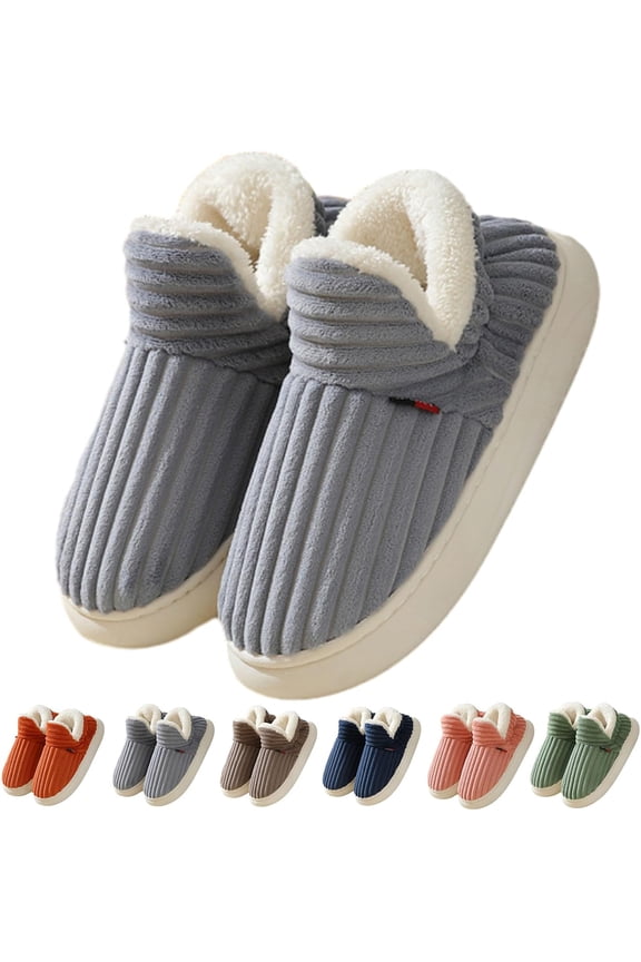 Cozy Stylish Slipper, Pluffi Slipper Booties, Winter Fuzzy Warm Thick-Soled Plush House Cloud Slides Men Women
