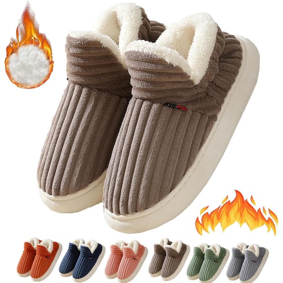 Cozy Stylish Slipper,Slipper Booties, Winter Fuzzy Warm Thick-Soled Plush House Cloud Slides Men Women