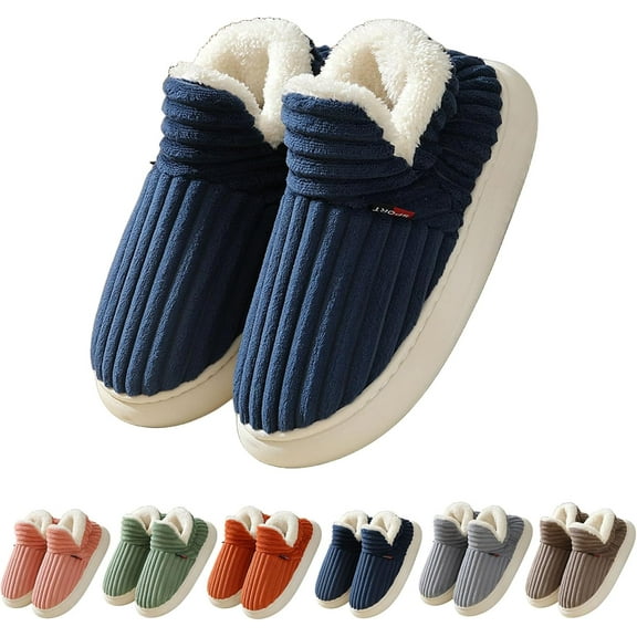 Pluffi Slipper Booties Winter Warm Slippers, Cloud-Shaped Warm Cozy Slippers Men Women, Warm Fuzzy Winter Slippers for Home