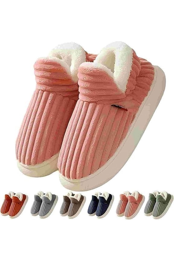 Slipper Booties Women Pluffi Cozy Stylish Slipper Winter Fuzzy Warm Thick-Soled Plush House Slides Men Women