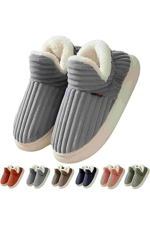 Pluffi Slipper Booties Women Pluffi Cozy Stylish Slipper Winter Fuzzy Warm Thick-Soled Plush House Slides Men Women