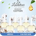 thumbnail image 1 of Plug In Air Freshener Refills for Home, Cotton Scents for Bedroom, Bathroom, 6 Count Plug Refills, 3.96 Fl Oz, Compatible with Air Wick & Glade, Not Include Glade Plus, 1 of 4