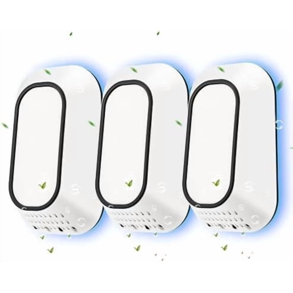 Plug In Air Purifier With 4 Negative Ion Output Heads,Small Air Freshener With Backlight,Quiet and Energy-Saving, Ideal Air Cleaners for Home,Bedroom,Office,Living Room (4)