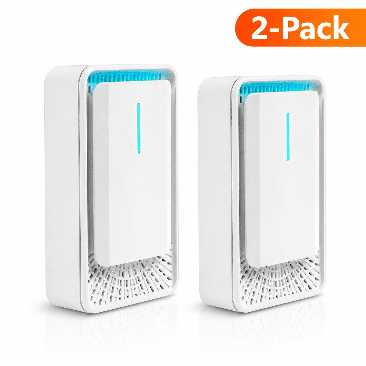 Plug in Air Purifier for Home, Negative Ion Generator & Odor Reducer for Smoke, Pets and Dust, Ultra-Quiet Ionic Air Purifier for Bedroom, Kitchen and Office, White