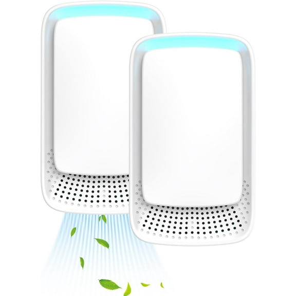 Plug In Air Purifier - Ionizer Air Purifier, Negative Ion Technology for Home Quiet Operation Negative Ion Air Purifier for Bedroom, Office,Pet Room,Bathroom White w