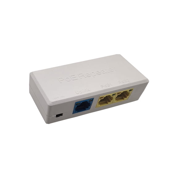 Plug And Play 100Mbps PoE Extender For Security Cameras With LED Indicators Up To 100m