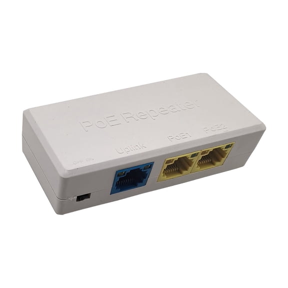 Plug And Play 100Mbps PoE Extender For Security Cameras With LED Indicators Up To 100m