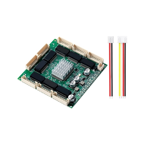 Plug And Play 8 Port Gigabit Ethernet Switches Module With Wide Voltages Input For Stable Performances