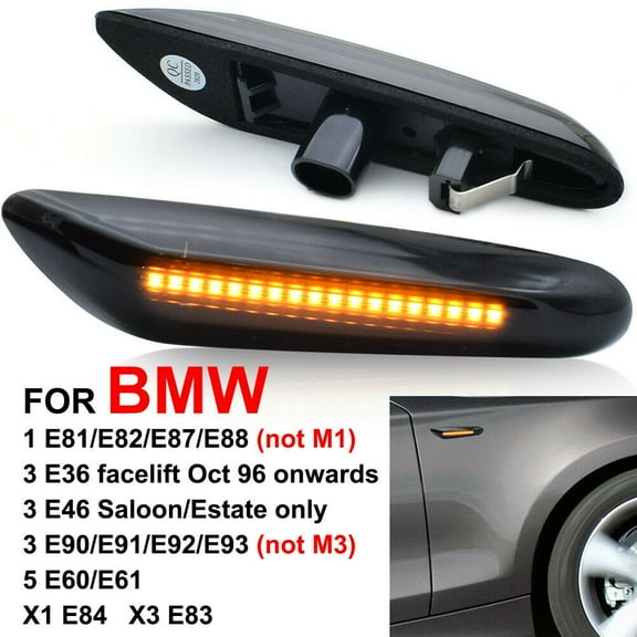 Plug And Play Amber LED Side Indicator Blinkers For E90 E92 E60 E87 E82