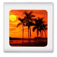 thumbnail image 1 of Plug in Dimmable LED Night Light with Dusk to Dawn Auto Sensor, Adjustable Brightness, Warm Light, Auto On/Off Nightlight for Bathroom, Hallway, Nursery, Bedrooms - Orange Sunset on the Beach, 1 of 1