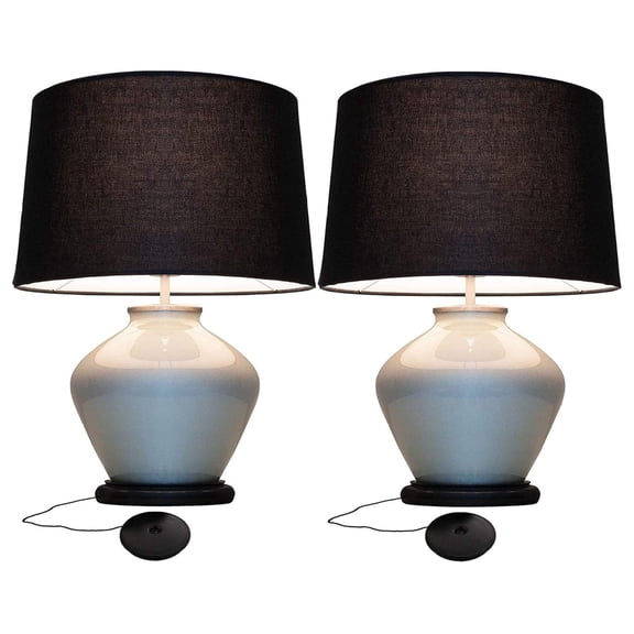 Plug in Dimmer Switch for Lamps, 2 Pack - Plug in Dimmer Switch with Touch Lamp Switch - 200W, 3 Level Dimmer - Ideal for Bedside and Hard to Reach Lamps - (6043BC)