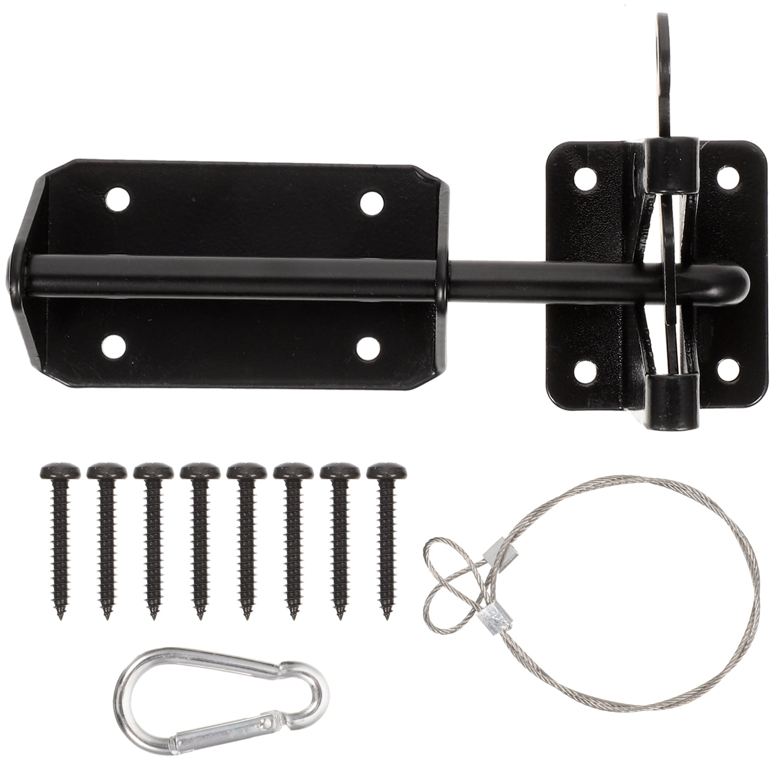 Plug Fence Gate Latch Hinges for Wooden Fences Heavy Duty Steel Handles ...