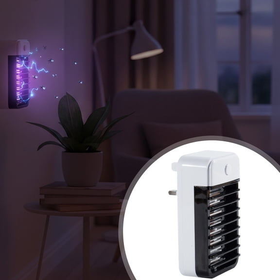Plug in Fly Catcher Lamp Flying Insect Trap Indoor Multi Functional Mosquito Lamp Fly Lamp Wall Plug in Bug Zapper Fly Catcher Indoor Mosquito Trap Gnat Fly Catcher for Kitchen